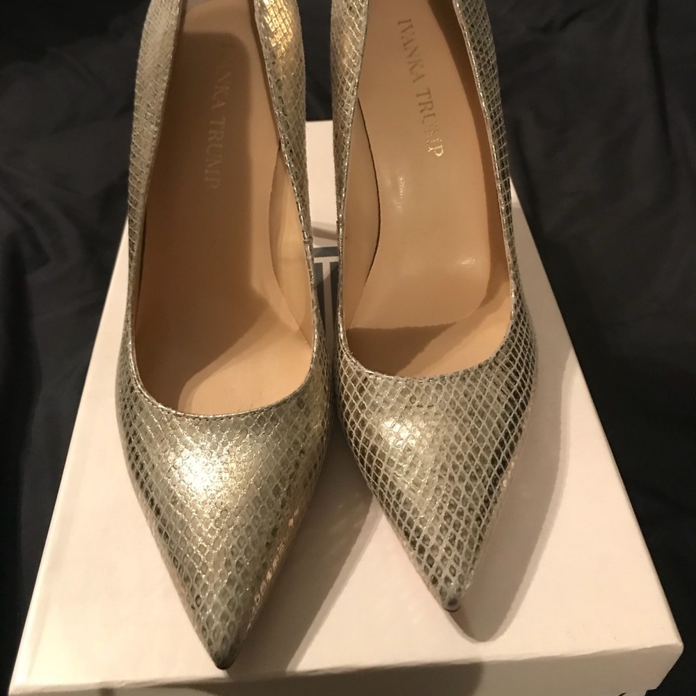 Silver-Gold heels by Ivanka trump